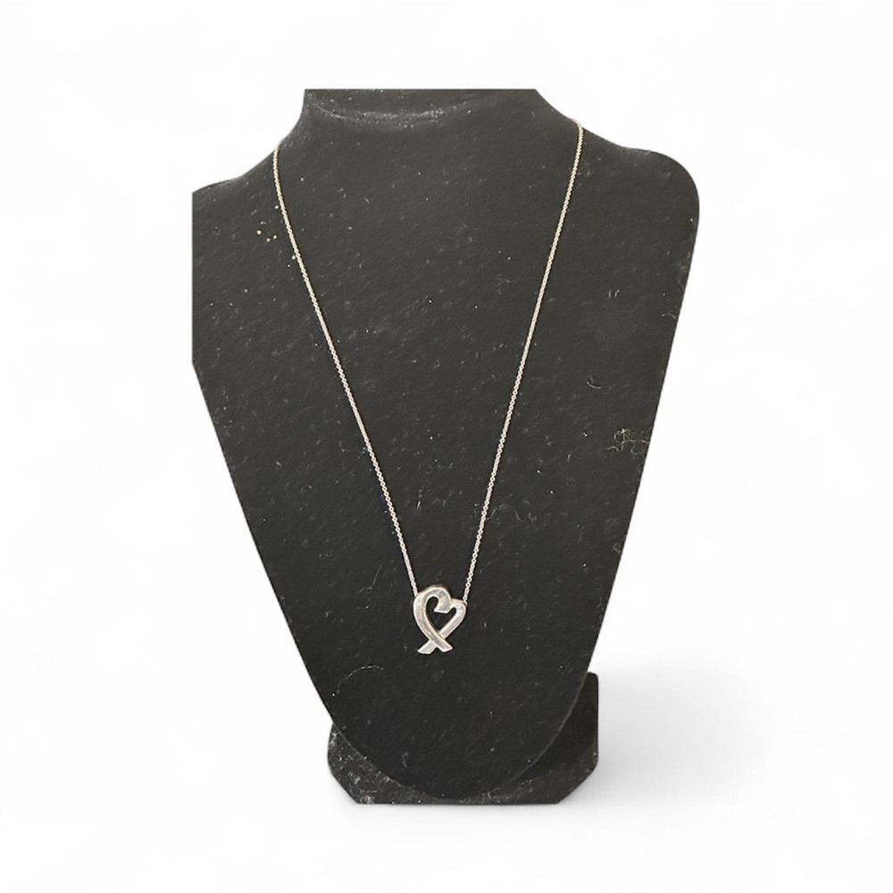 Tiffany & Co Necklace Loving Heart Pendant 925.